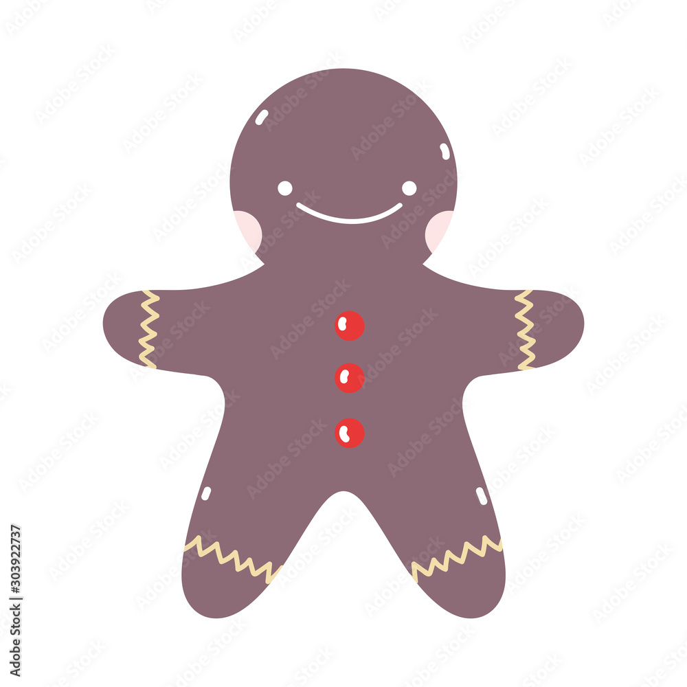 merry christmas gingerbread man biscuit decoration icon merry christmas gingerbread man biscuit decoration icon