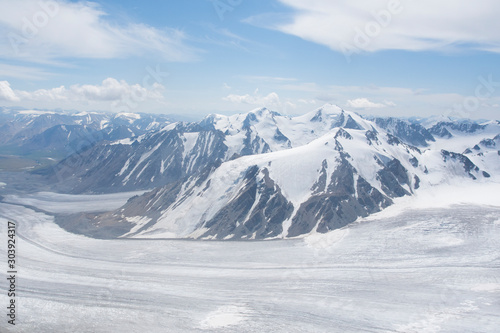 Potanin Glacier in Altai mountains  Mongolia