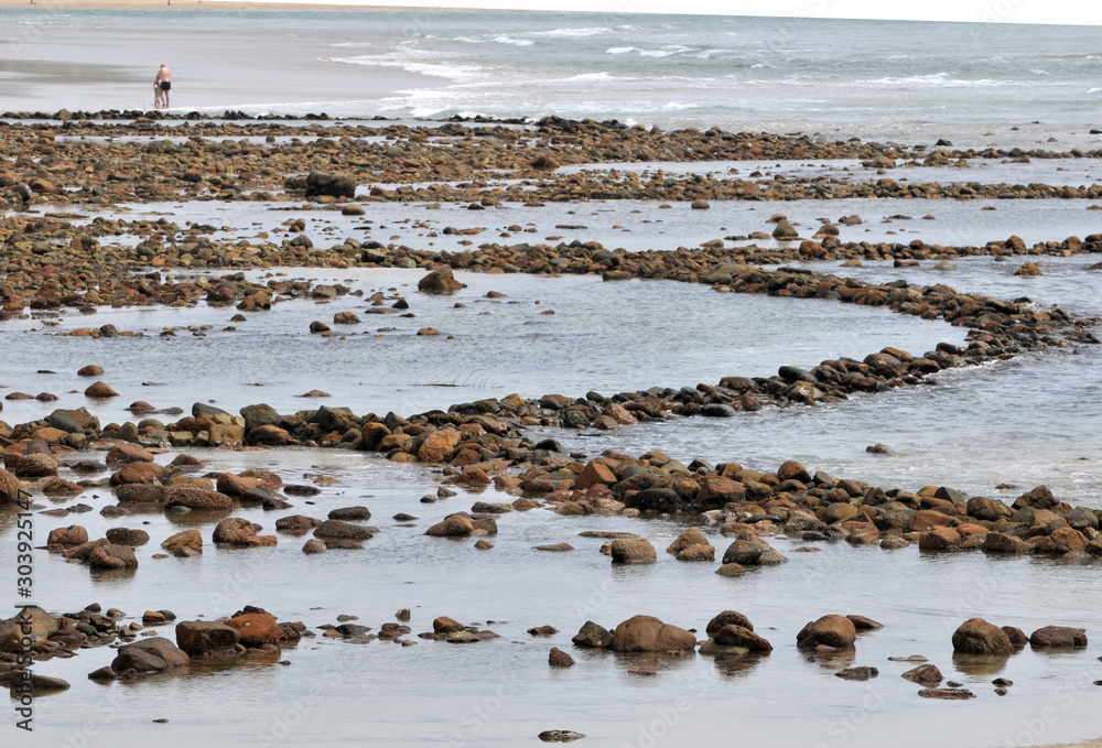 Ancient stone fish traps in South Africa