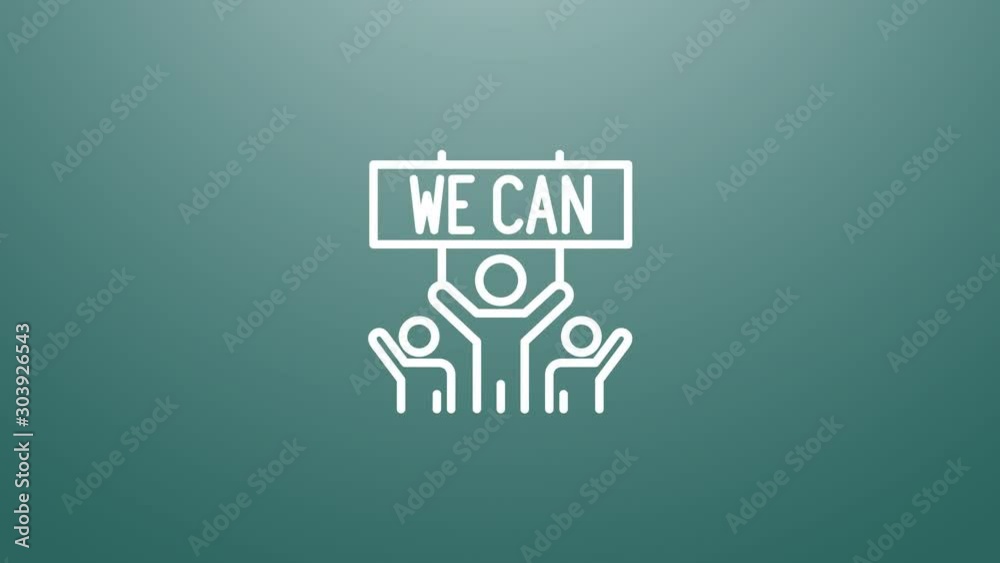 4k animation of team motivation icon. Particles animate symbol in composition and explosion. Two background version: full color and transparent isolated alpha channel. 4k animation of team motivation icon. Particles animate symbol in composition and explosion. Two background version: full color and transparent isolated alpha channel.