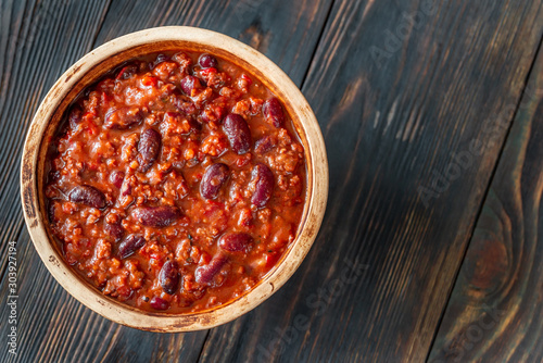 Slika na platnu Bowl of chili con carne