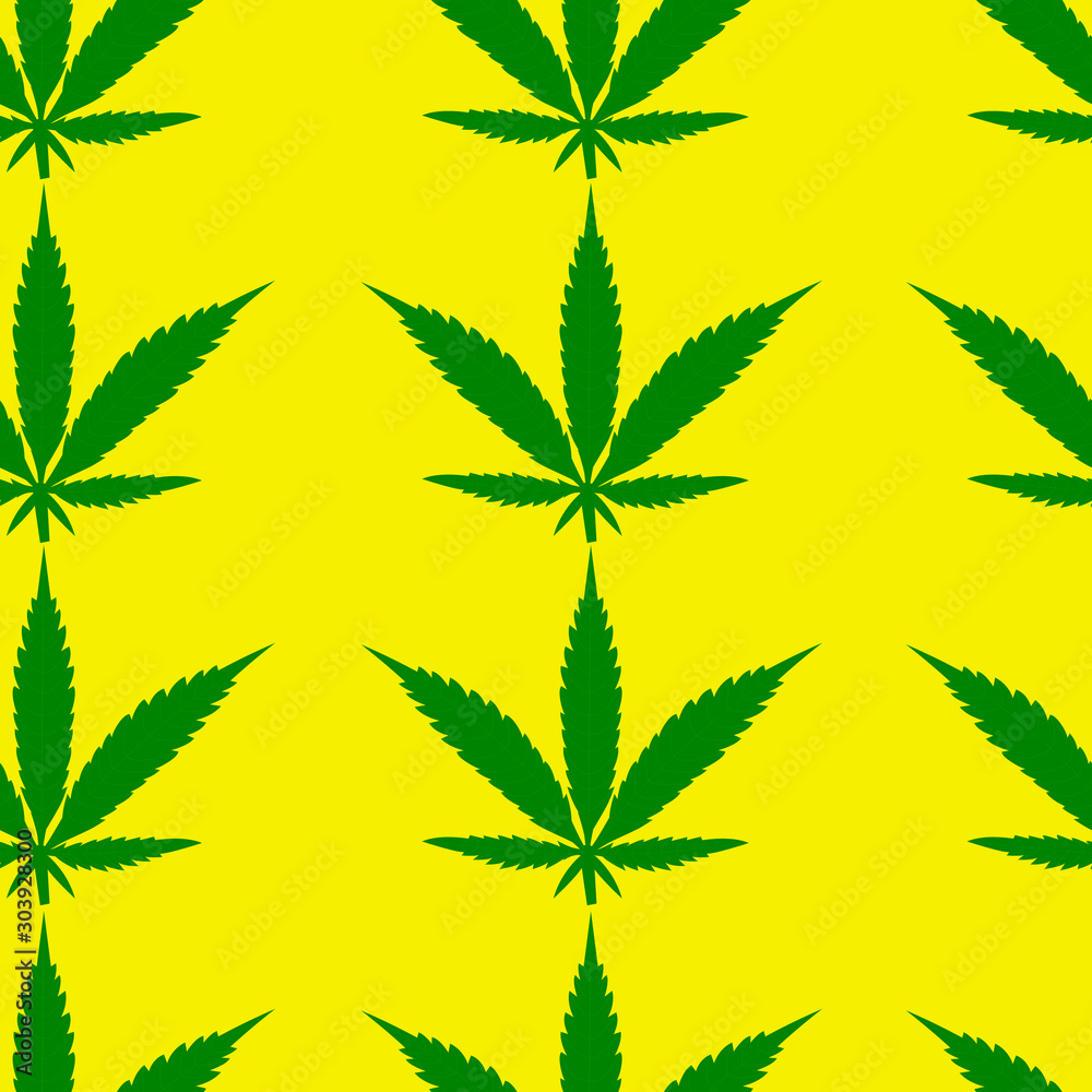 Hemp vector seamless. Cannabis leaves pattern. Botanic background. Hemp vector seamless. Cannabis leaves pattern. Botanic background.