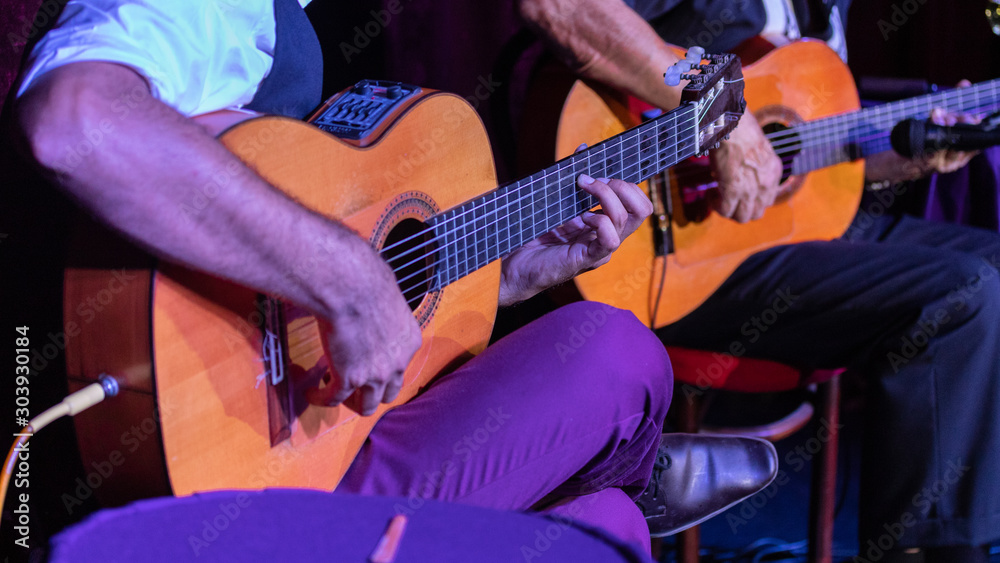 Obraz premium guitarra flamenca