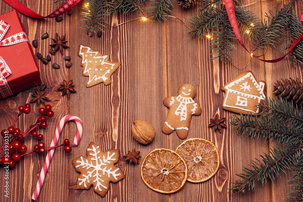 Fotografie Christmas and New Year background.