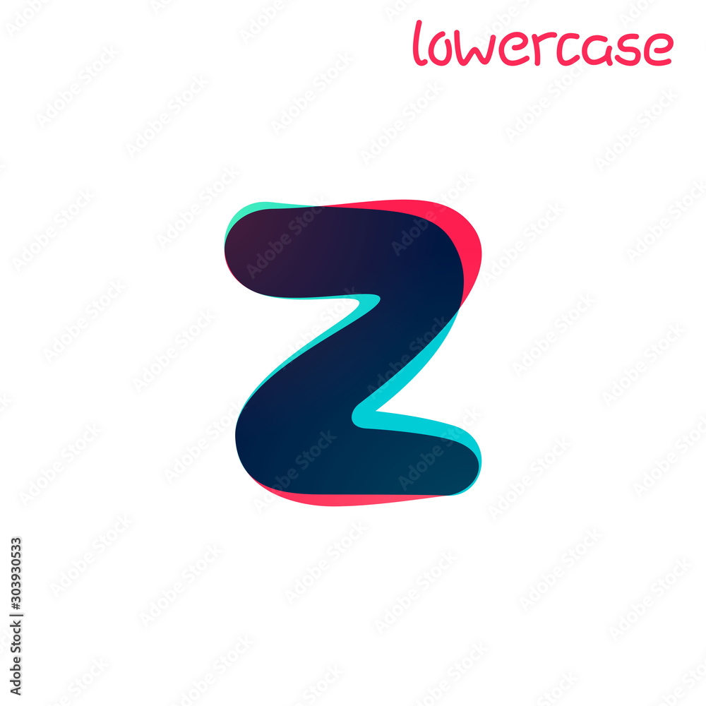 Overlapping gradient lowercase letter z logotype.