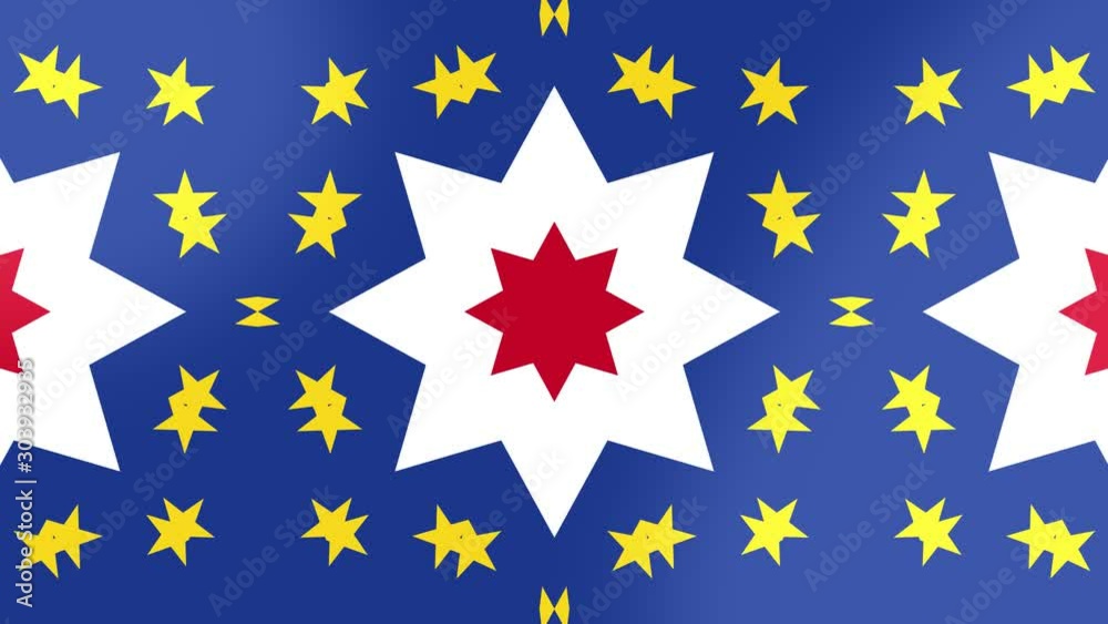 Kaleidoscope Cape Verde Flag Kaleidoscope Cape Verde Flag