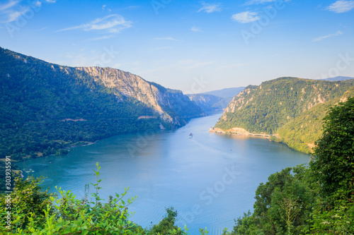  Danube river summer landscape