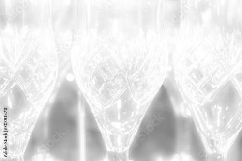 light coloured abstraction background based on the crystal glasses