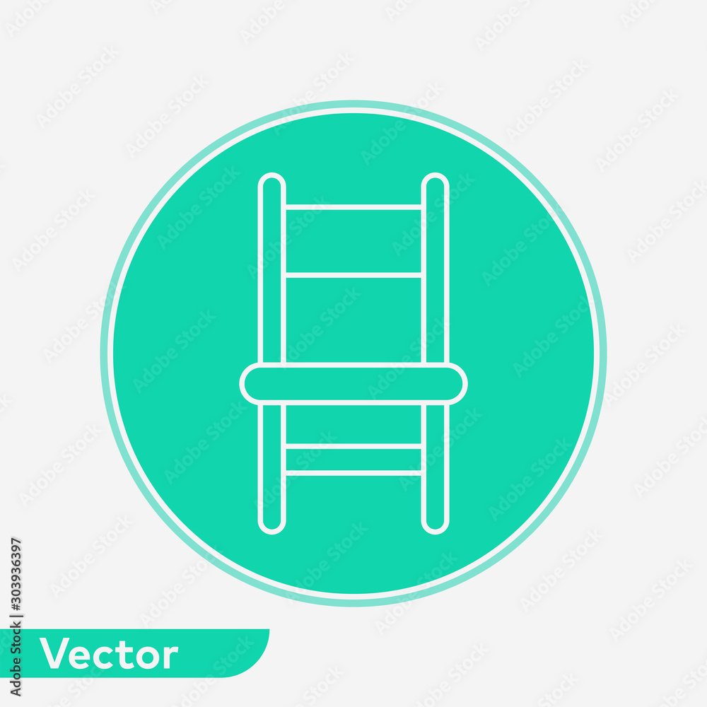 Chair vector icon sign symbol Chair vector icon sign symbol