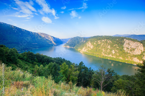  Danube river summer landscape photo