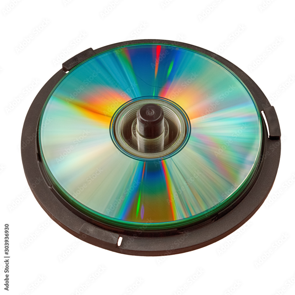 pack in box CD isolated on white background close up pack in box CD isolated on white background close up