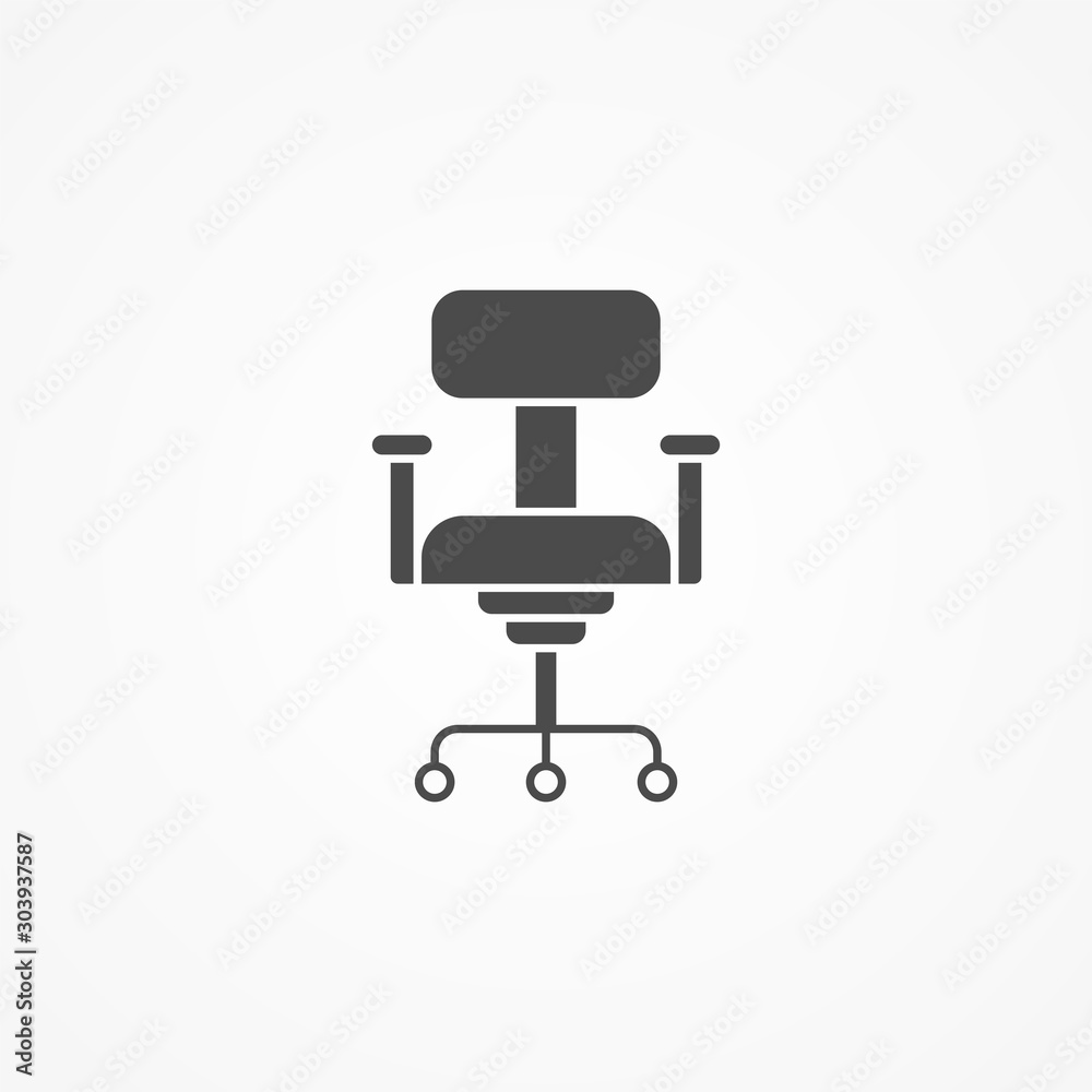 Office chair vector icon sign symbol Office chair vector icon sign symbol