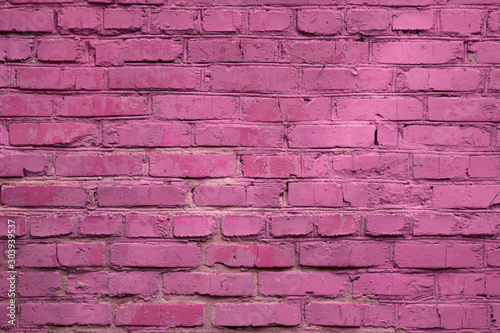 Backdrop from brick weathered pink wall photo