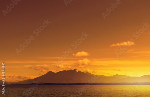 Sky and Tropical island in the Thailand