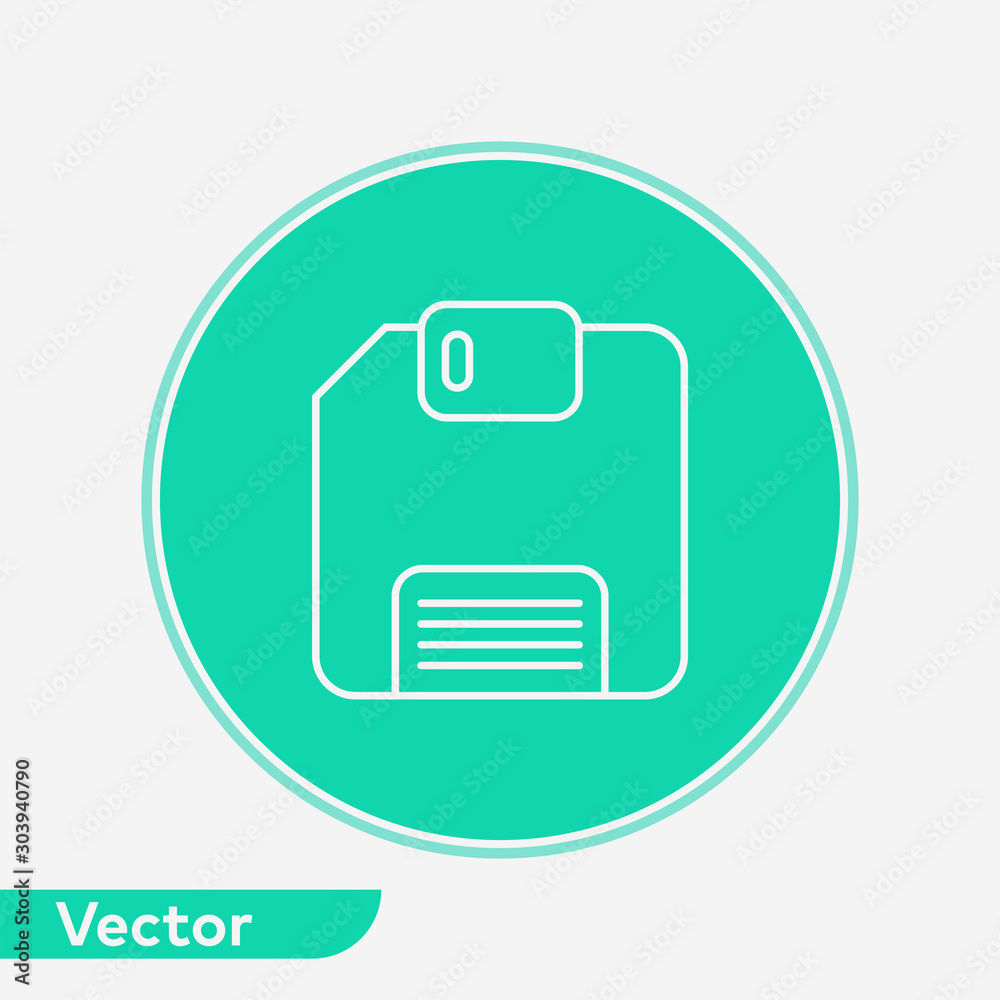 Floppy disk vector icon sign symbol Floppy disk vector icon sign symbol