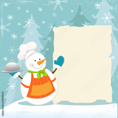 Cute Chef Snowman's Recipe