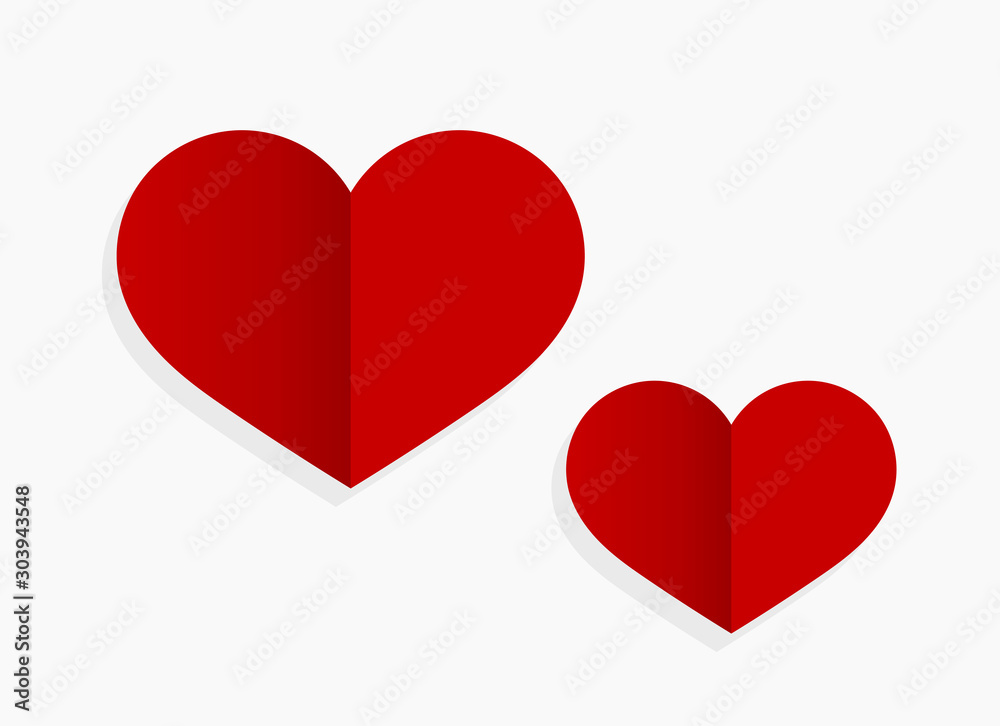 Two red hearts icons.