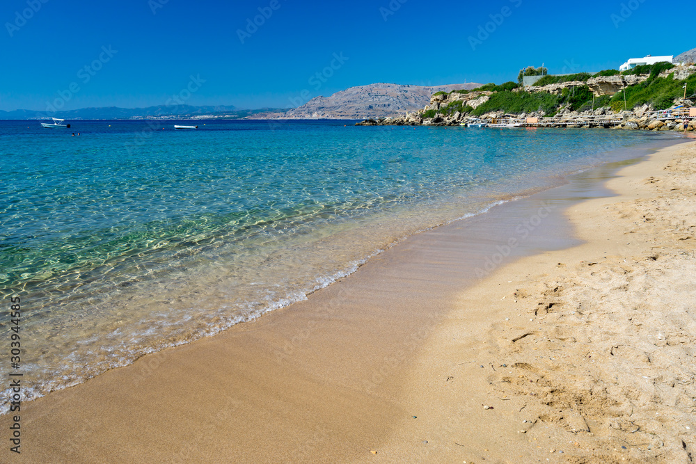 Pefkos Beach or Pefki Rhodes Greece
