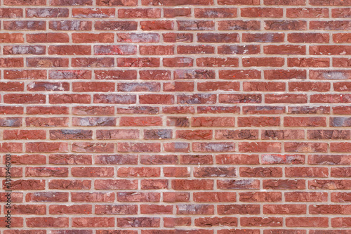 seamless red brick wall background pattern