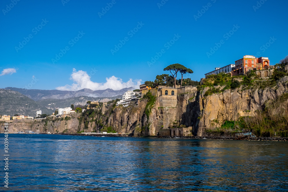 View of Sorrento Italy from the sea