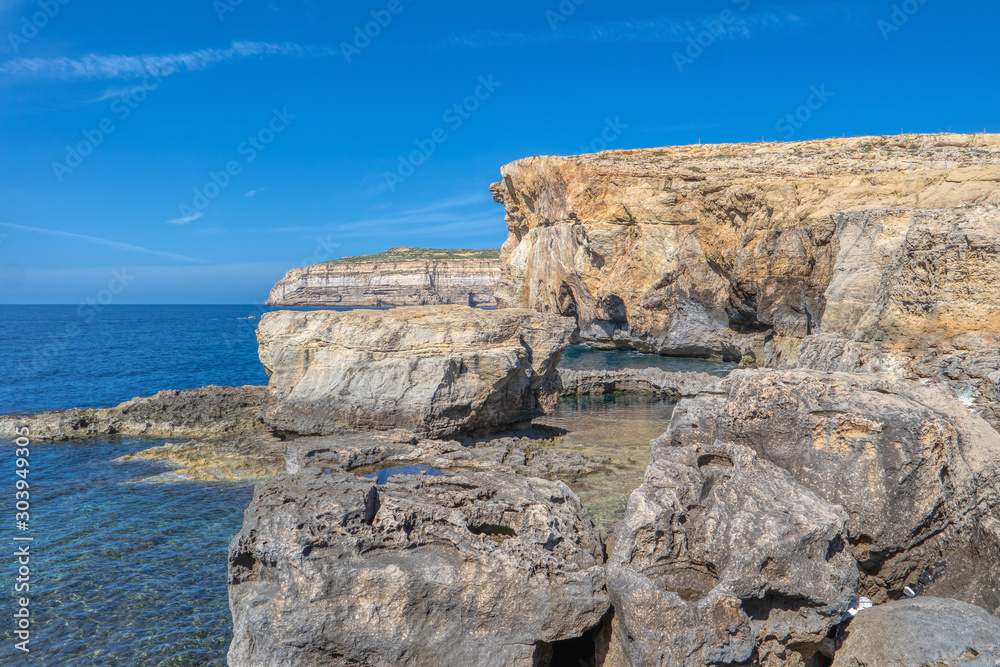 Crashed Azure Window, Gozo, Malta