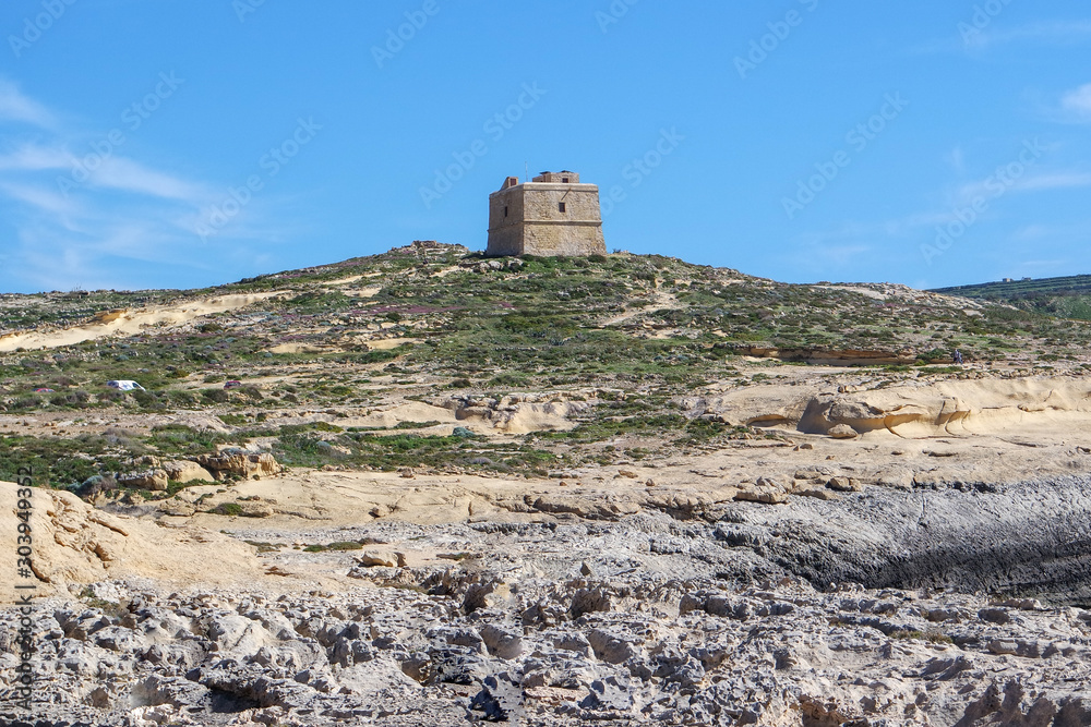 Dwajra Tower in Gozo, Malta