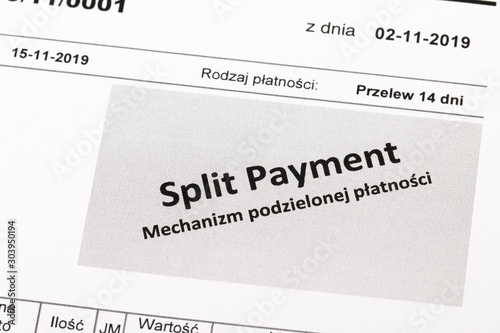 Obraz na płótnie Split Payment w salonie