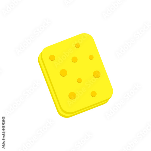Flat design American cheese vector icon on light blue background with long shadow