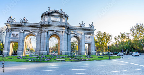 The Alcala Door (Puerta de Alcala) is a one of the ancient doors of the city of Madrid, Spain. It was the entrance of people coming from France, Aragon, and Catalunia. It is a landmark of the city.