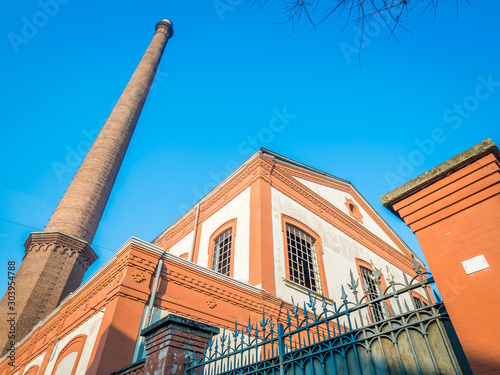 Crespi d'Adda Power station (Bergamo, Lombardy, Italy), historic industrial village, Unesco World Heritage SIte., an outstanding example of the 19th and early 20th-century 'company towns'