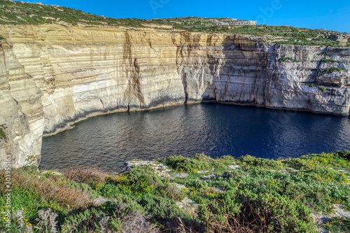 Obraz na płótnie Sanap Cliffs Sunset, Gozo island, Malta w salonie