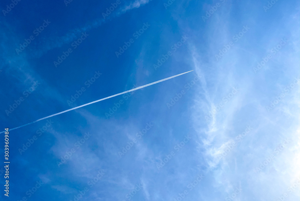 airplane in sky airplane in sky