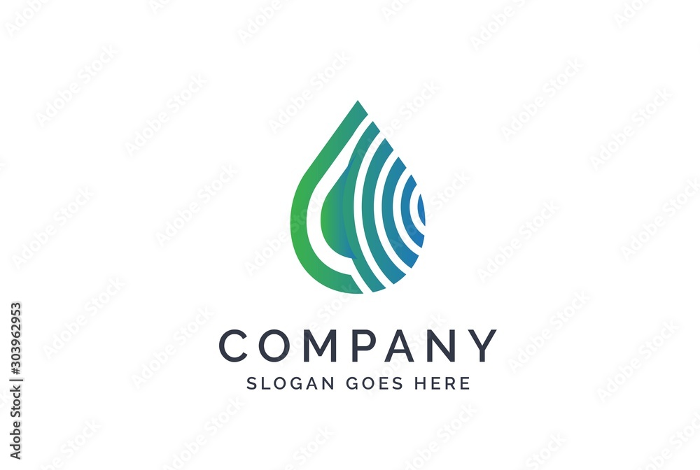 Water drop logo design template vector Water drop logo design template vector