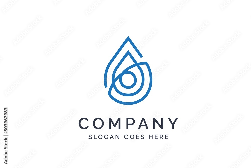 Water drop logo design template vector Water drop logo design template vector