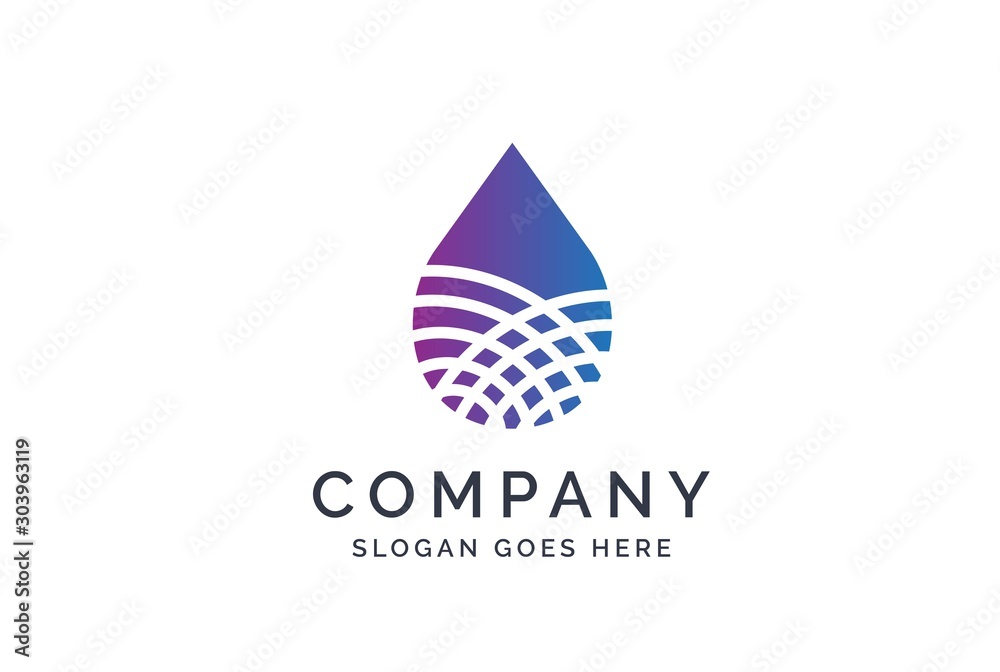 Water drop logo design template vector Water drop logo design template vector
