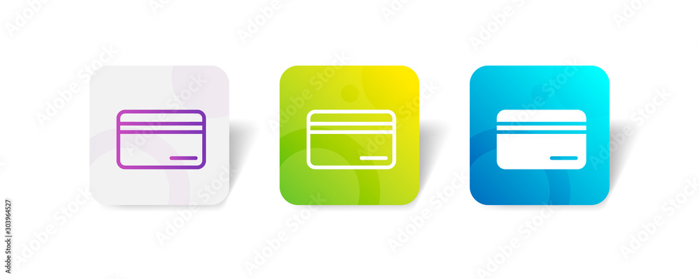 key card outline and solid icon in smooth gradient background button key card outline and solid icon in smooth gradient background button
