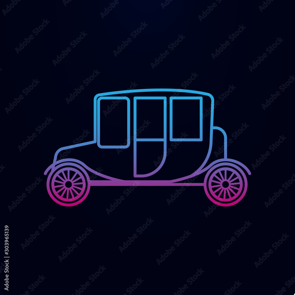 Car chaise nolan icon. Simple thin line, outline vector of generation icons for ui and ux, website or mobile application