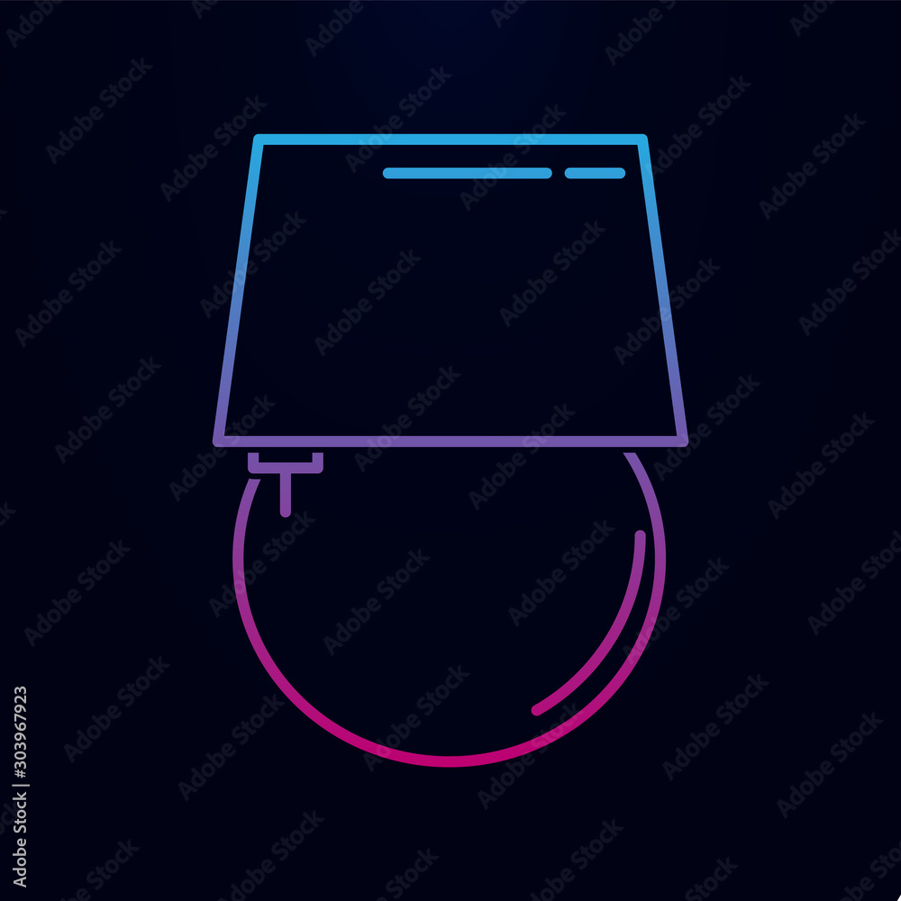 Round chandelier nolan icon. Simple thin line, outline vector of household icons for ui and ux, website or mobile application Round chandelier nolan icon. Simple thin line, outline vector of household icons for ui and ux, website or mobile application