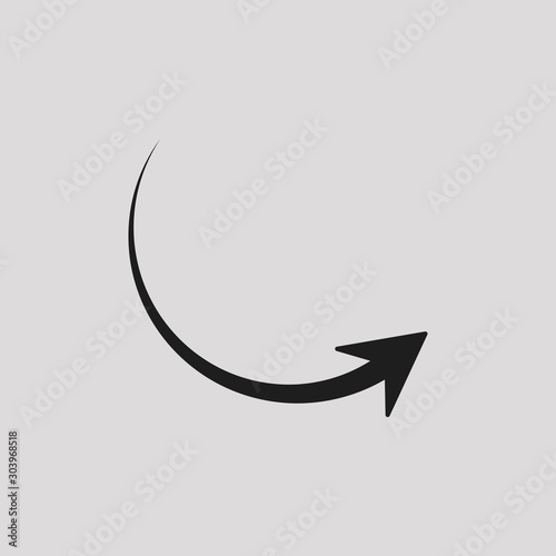 arrow logo template, vector illustration element