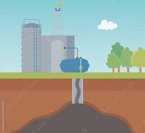 petrochemical industry process exploration fracking