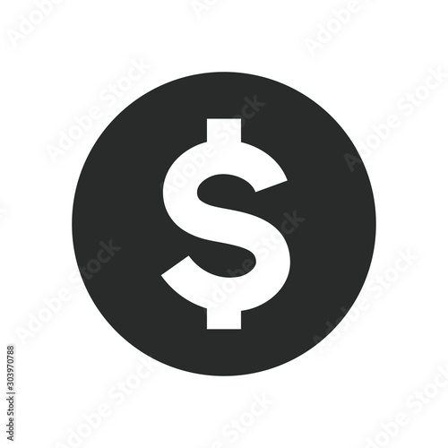 dollar currency icon vector design illustration