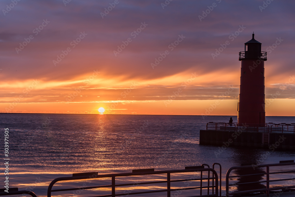 Lighthouse at Sunrise