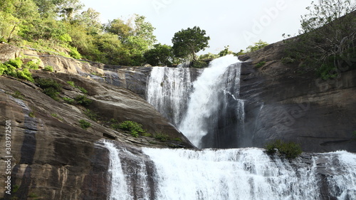 kutralam waterfall in Tamil Nadu India. © align