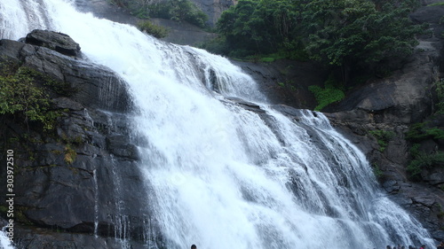 kutralam waterfall in Tamil Nadu India. photo