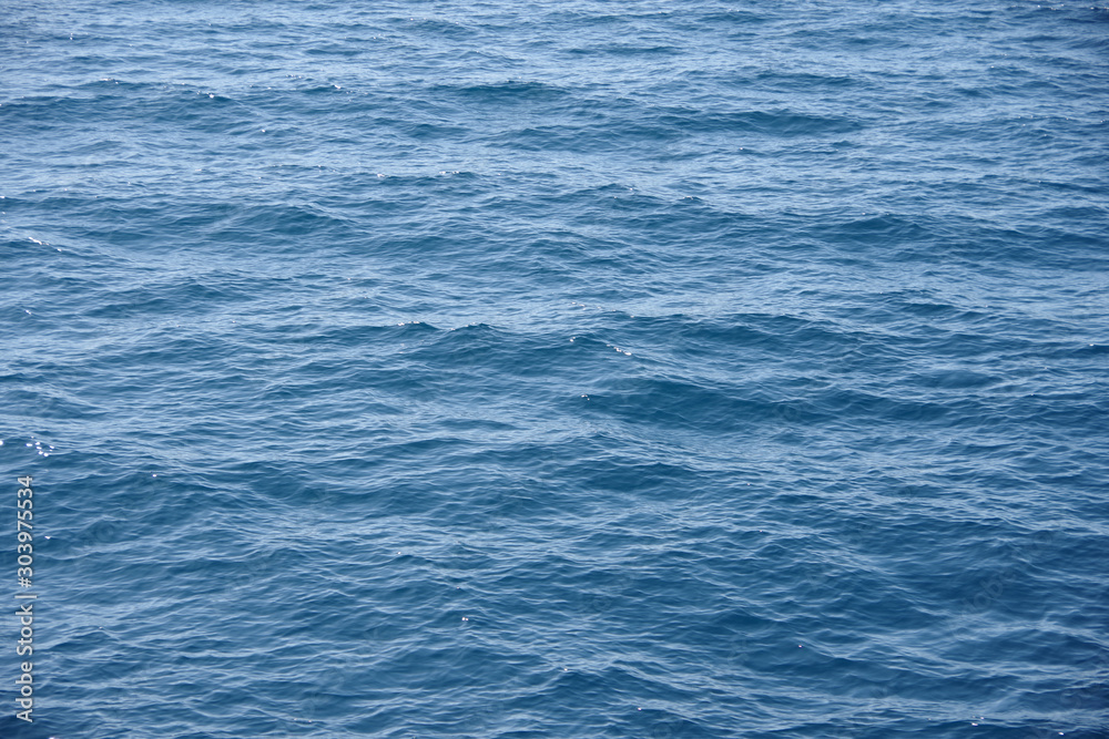 Full frame view of the wavy water surface of blue lake Tahoe