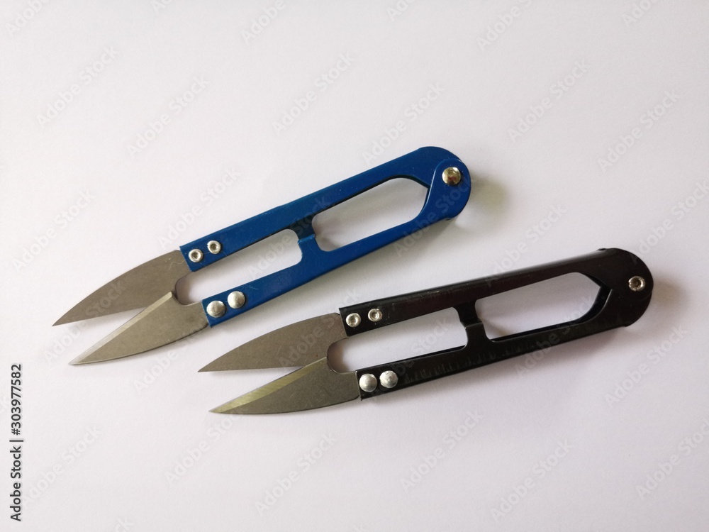 set of knives isolated on white background set of knives isolated on white background