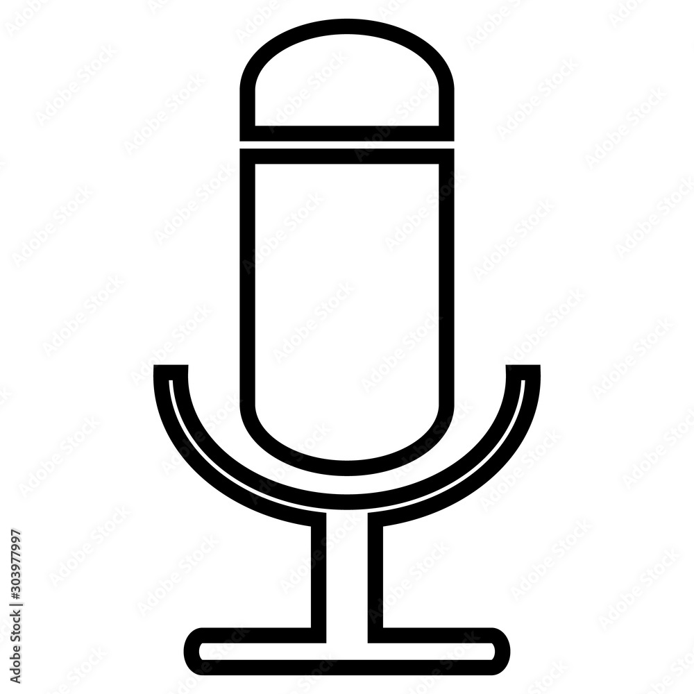 Microphone icon. Microphone icon.