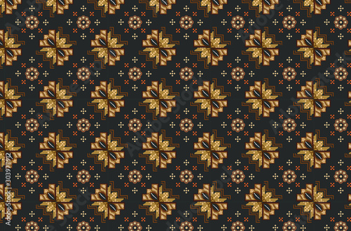 Indonesian Batik : is a technique of wax-resist dyeing applied to whole cloth, or cloth made using this technique originated from Indonesia.