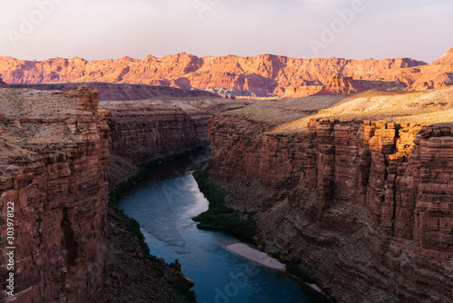 Canvas Print Looking Down the Little Colorado River