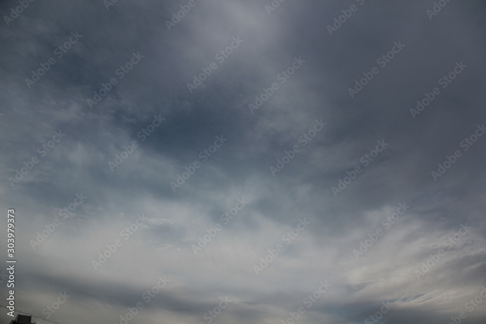 blue sky with clouds